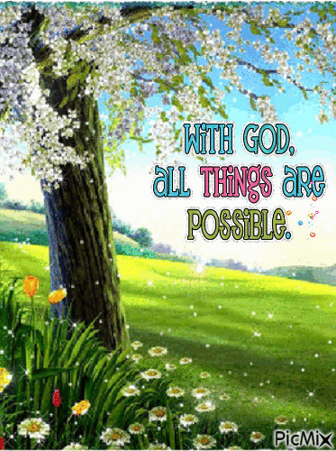 With God All Things Are Possible - Gratis animerad GIF