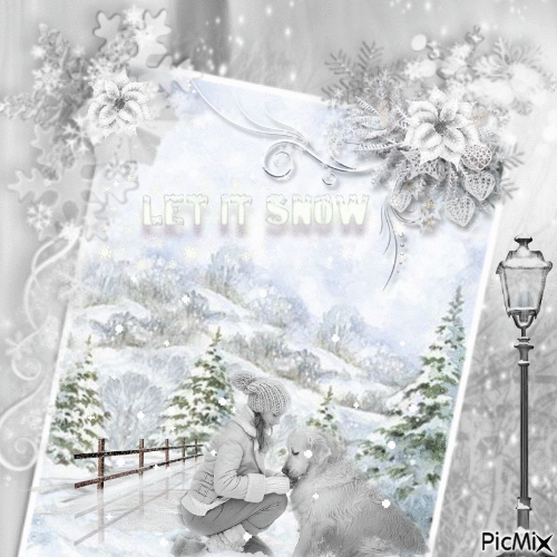 Let it snow - Gratis animeret GIF