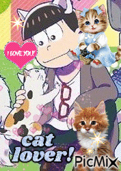 CAT LOVER! - GIF animasi gratis