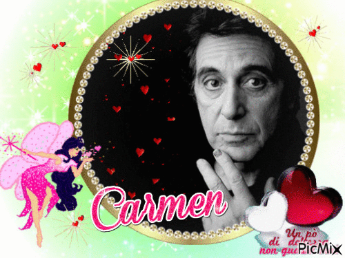 Carmen al Pacino - Nemokamas animacinis gif