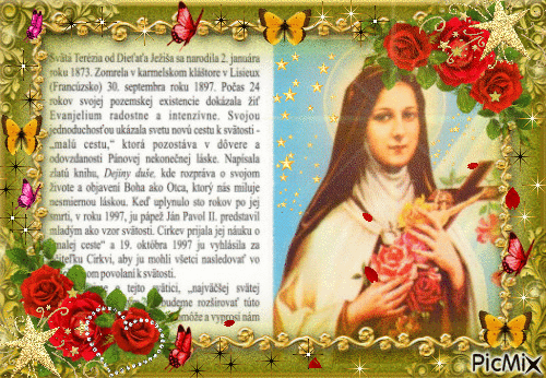 St Therese of Lisieux 2 - Free animated GIF