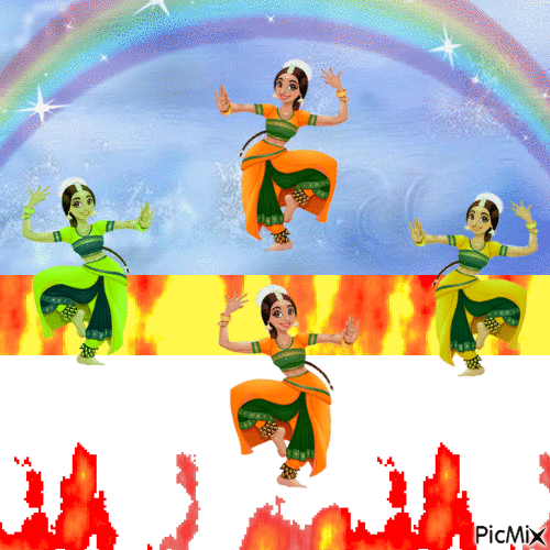 Danse sur les braises - Darmowy animowany GIF