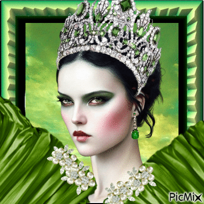 green eye princess - Gratis geanimeerde GIF