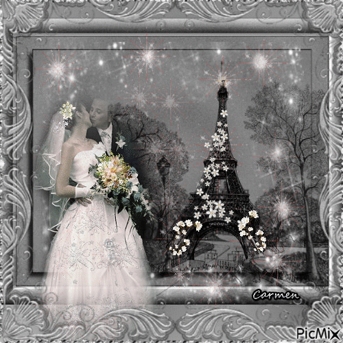 Wedding in Paris - Gratis animeret GIF