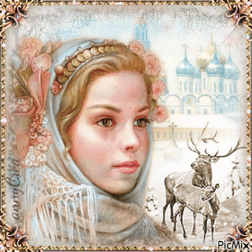 Winter portrait - Ingyenes animált GIF