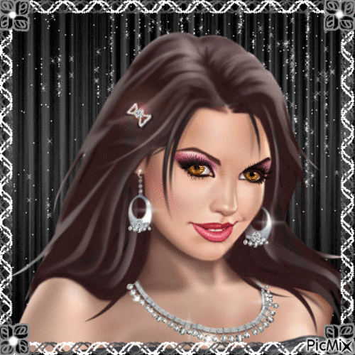Lady Black2 - Bezmaksas animēts GIF