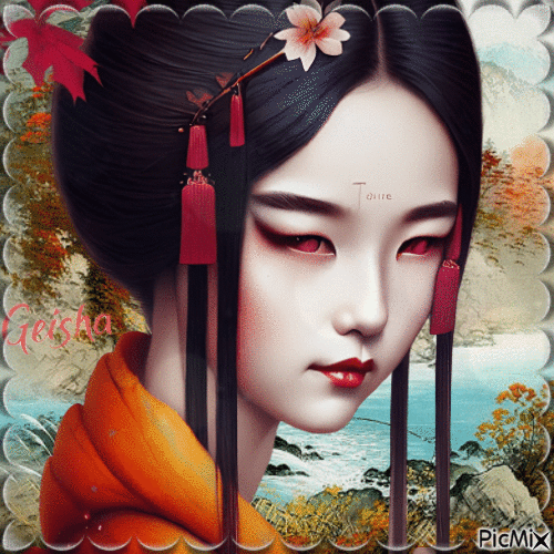 Geisha - Gratis animeret GIF