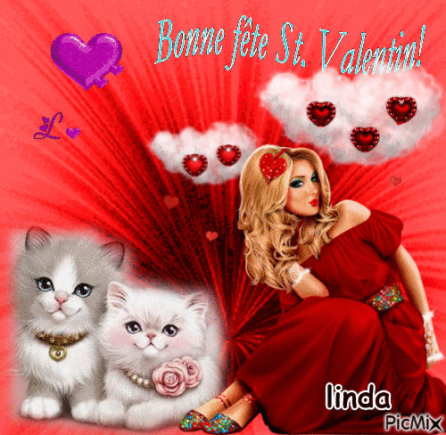 Joyeuse St.Valentin a tous - Ingyenes animált GIF