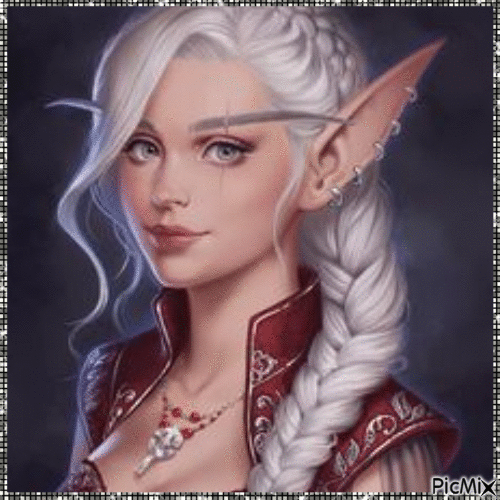 Portrait d'un Elfe - Gratis animerad GIF