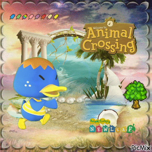 Animal Crossing Derwin - Gratis animeret GIF