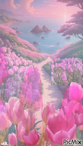 Tulipanes - GIF animado grátis