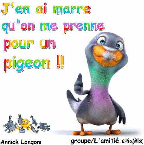 Pigeon 1 - Бесплатный анимированный гифка