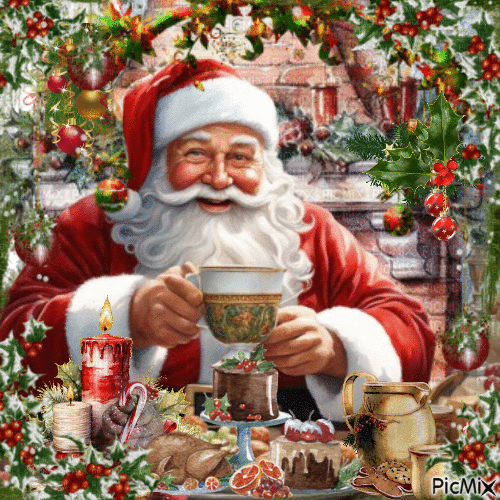greedy santa - Ingyenes animált GIF