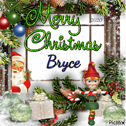 Merry Christmas Bryce - Бесплатный анимированный гифка