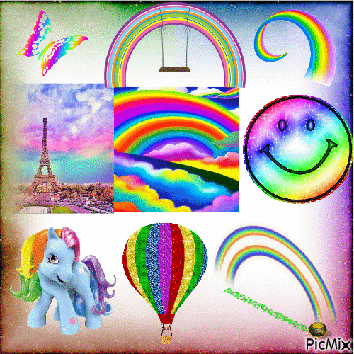 rainbows - GIF animado grátis