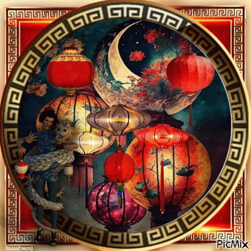 Chinese Lamp - Gratis animeret GIF
