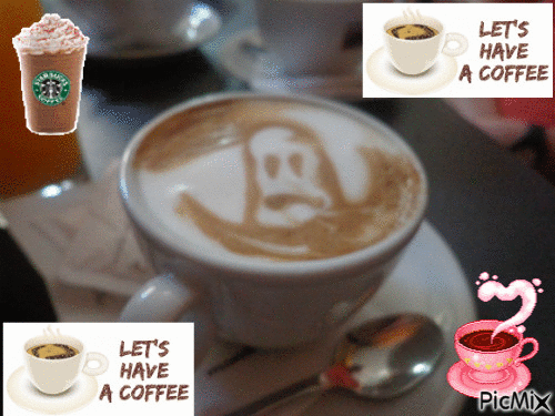 Un délicieux capuccino Italien! - Free animated GIF