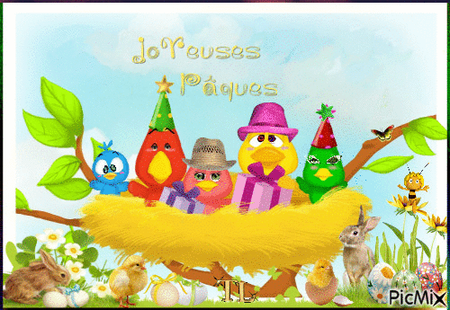 Joyeuses Pâques - GIF animasi gratis