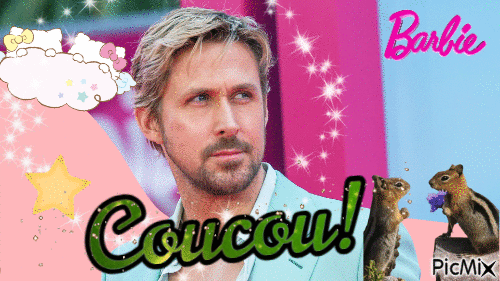Coucou Ryan Gosling - Animovaný GIF zadarmo