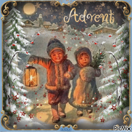 Advent - vintage evening - Бесплатный анимированный гифка