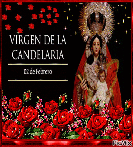 La Virgen de la Candelaria - GIF animado grátis