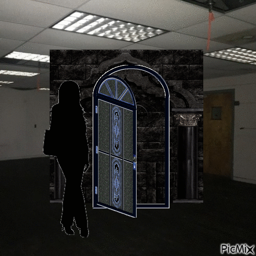 open the door - Безплатен анимиран GIF