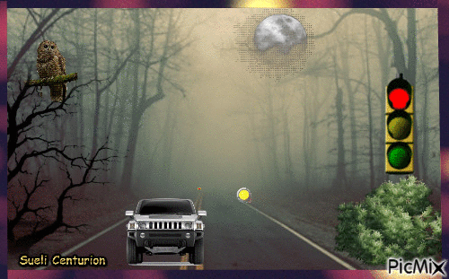 Auto Estrada - GIF animado grátis