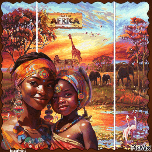 Die Schönheit Afrikas - GIF animado grátis