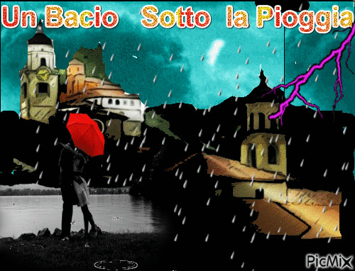 sotto la pioggia - Bezmaksas animēts GIF