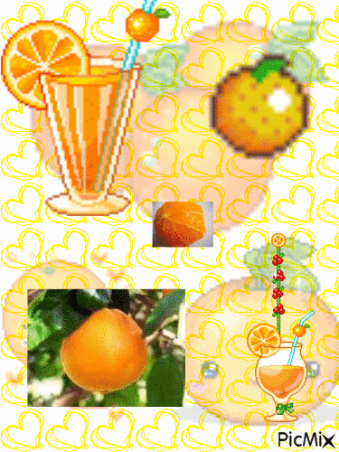 des oranges - GIF animado gratis