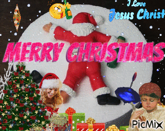 merry christmas - GIF animé gratuit