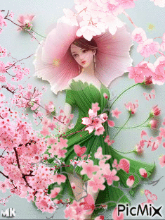 Cerezos en flor - Gratis geanimeerde GIF