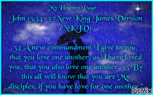 John 13: 34-35 NKJV - Ücretsiz animasyonlu GIF