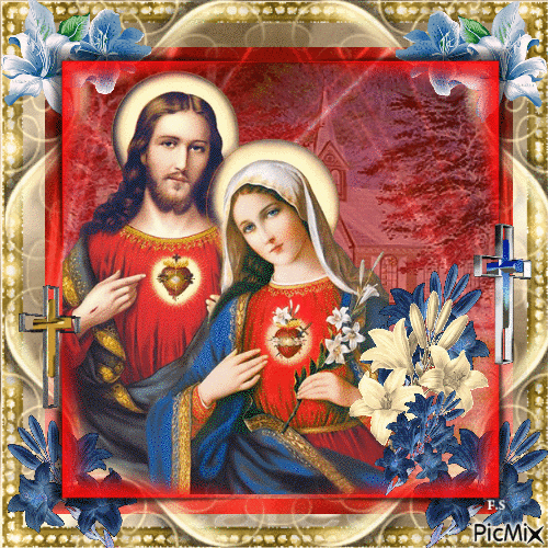 Jésus & Marie, Esprits de Bénédiction - Ingyenes animált GIF