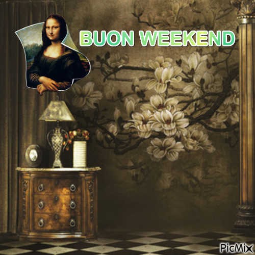 BUON WEEKEND - png grátis