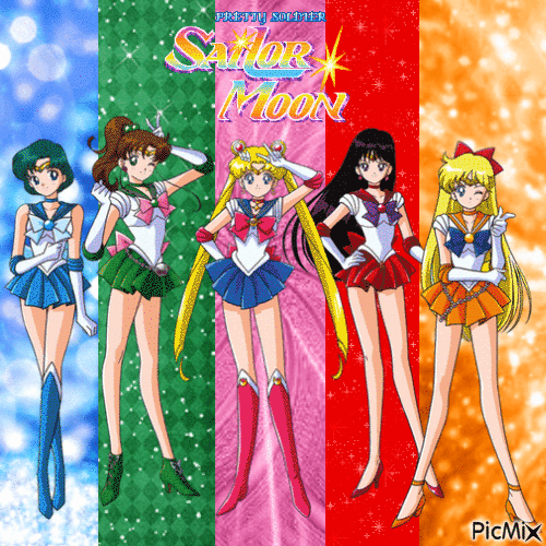 Sailor Scouts: True Colors - Gratis animerad GIF