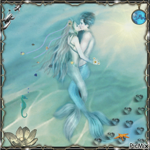 Sirenas ..un amor bajo el mar!! - Free animated GIF