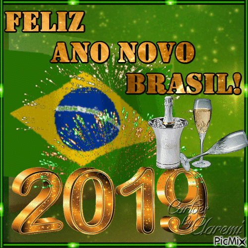 ano novo brasil - 免费动画 GIF