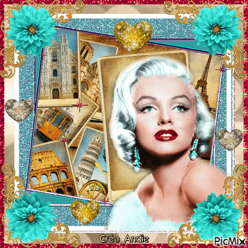 Marilyn Monroe, Actrice américaine - GIF animate gratis