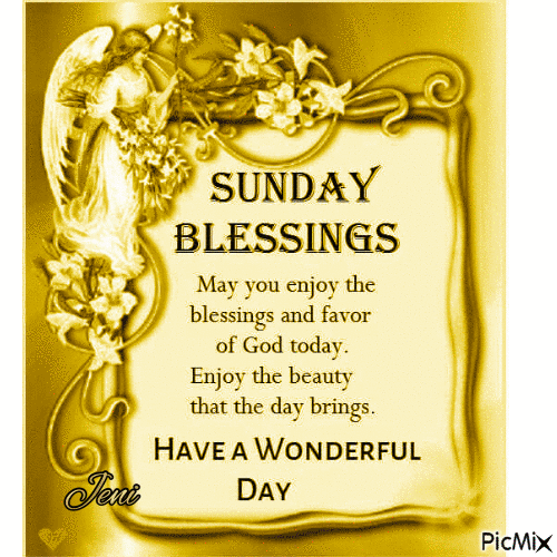 Sunday blessings - Безплатен анимиран GIF