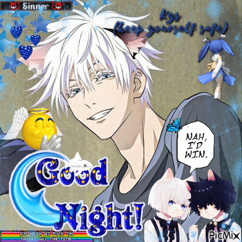 gojo goodnight - 無料のアニメーション GIF