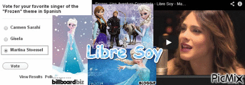 Tini cantar "Libre Soy" (personnalisé) - Bezmaksas animēts GIF