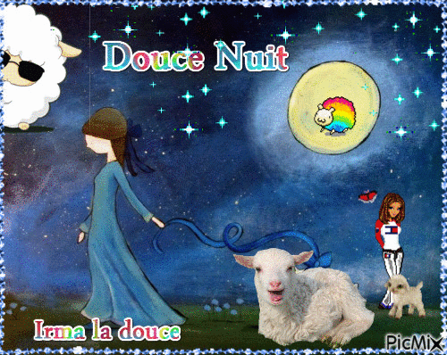 Douce Nuit - GIF animé gratuit