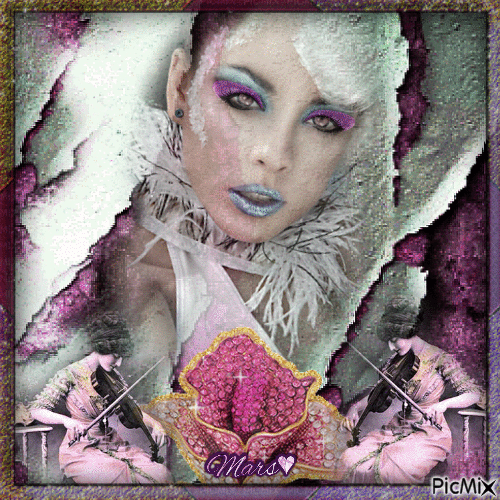 mujer  violet - Gratis geanimeerde GIF