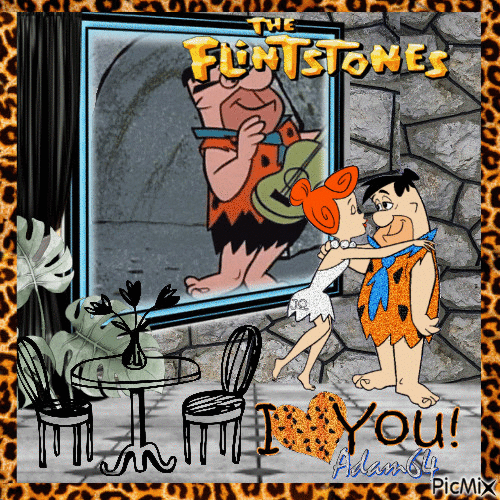 The Flintstones contest - Бесплатный анимированный гифка
