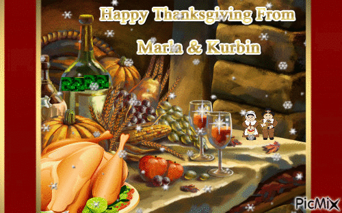 Thanksgiving greetings - Gratis animeret GIF