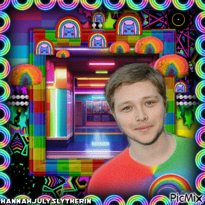 ♫♦♫Sterling Knight - Rainbow Mall Aesthetic♫♦♫ - 免费动画 GIF