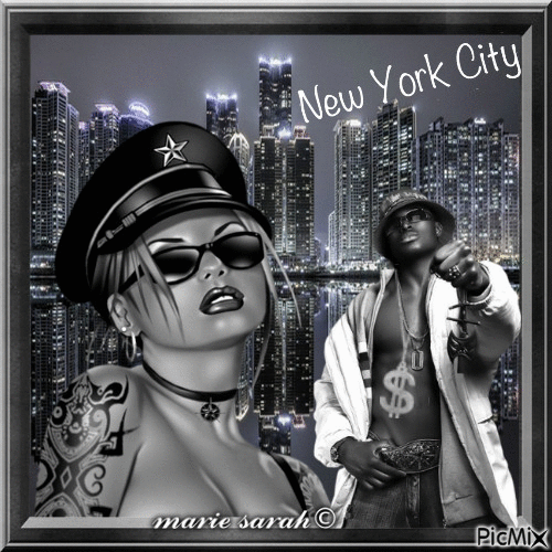 new york ♥ rappeur♥ - Бесплатный анимированный гифка