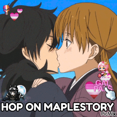 hop on maplestory - GIF animate gratis