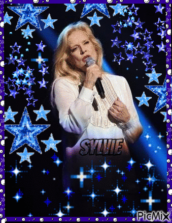 Sylvie Vartan  blues Stars - GIF animé gratuit